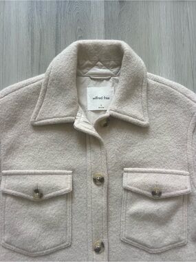 Wilfred Free The Ganna Shirt Jacket. Heather Bone. Size S.